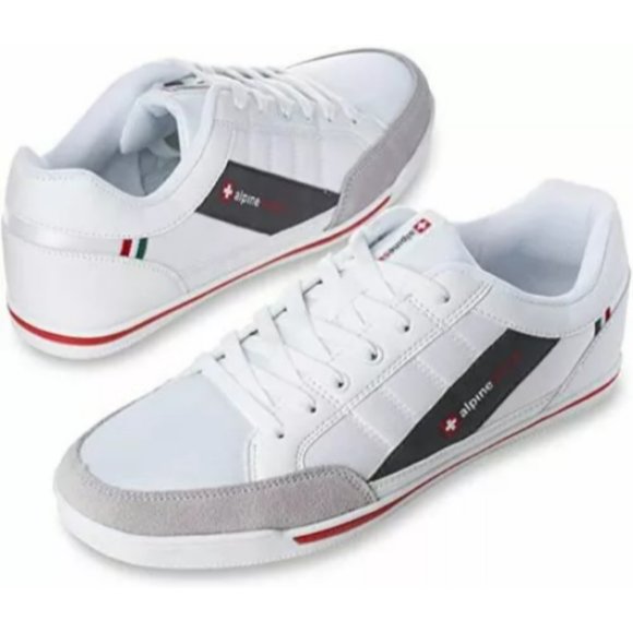 Alpine Swiss Men's White Sneakers Shoes US 13 - Picture 3 of 4